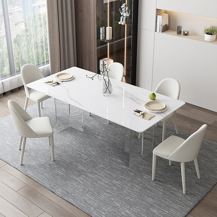 Modern Sintered Stone Dining Table Set 1/2/3/5/6 Pieces Dining Set for Home Use