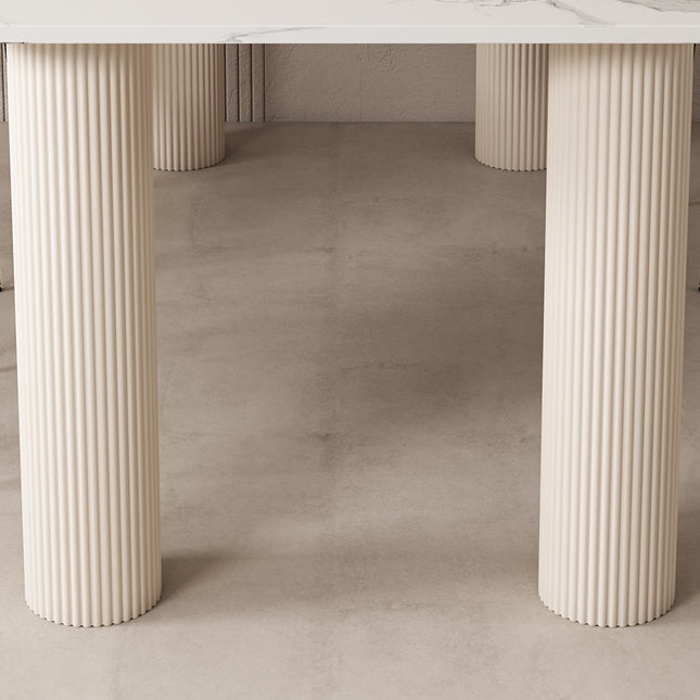 Modern Sintered Stone Dining Table Set 1/4/5/7 Pieces Dining Set