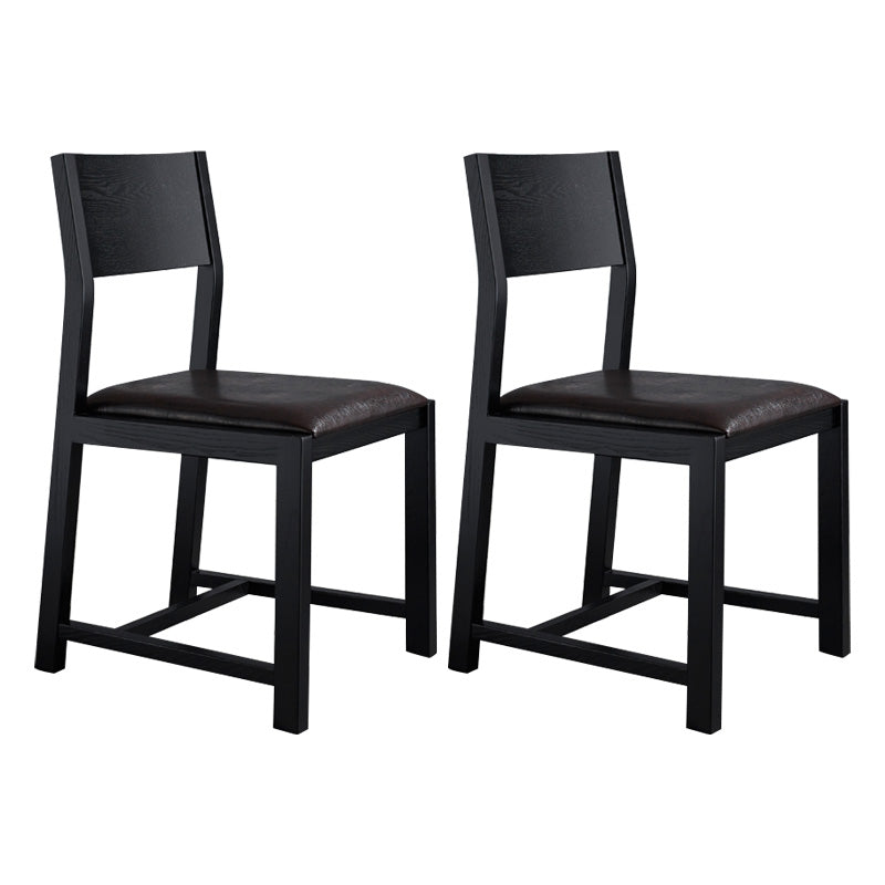Contemporary Dining Room Dining Chairs Armless Solid Wood Kitchen Chairs
