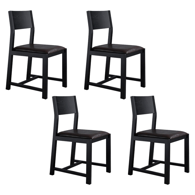 Contemporary Dining Room Dining Chairs Armless Solid Wood Kitchen Chairs