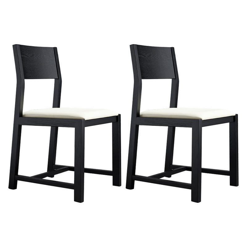Contemporary Dining Room Dining Chairs Armless Solid Wood Kitchen Chairs