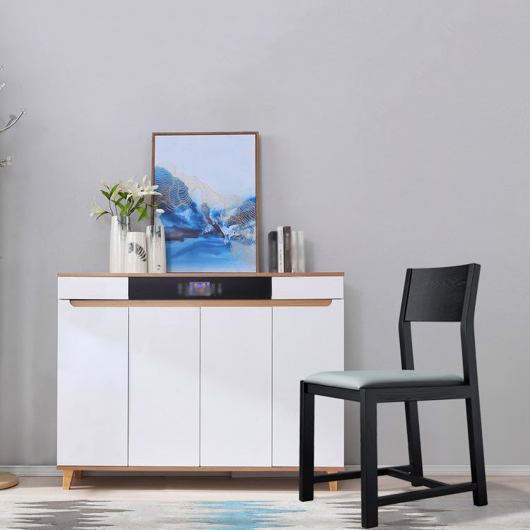 Contemporary Dining Room Dining Chairs Armless Solid Wood Kitchen Chairs