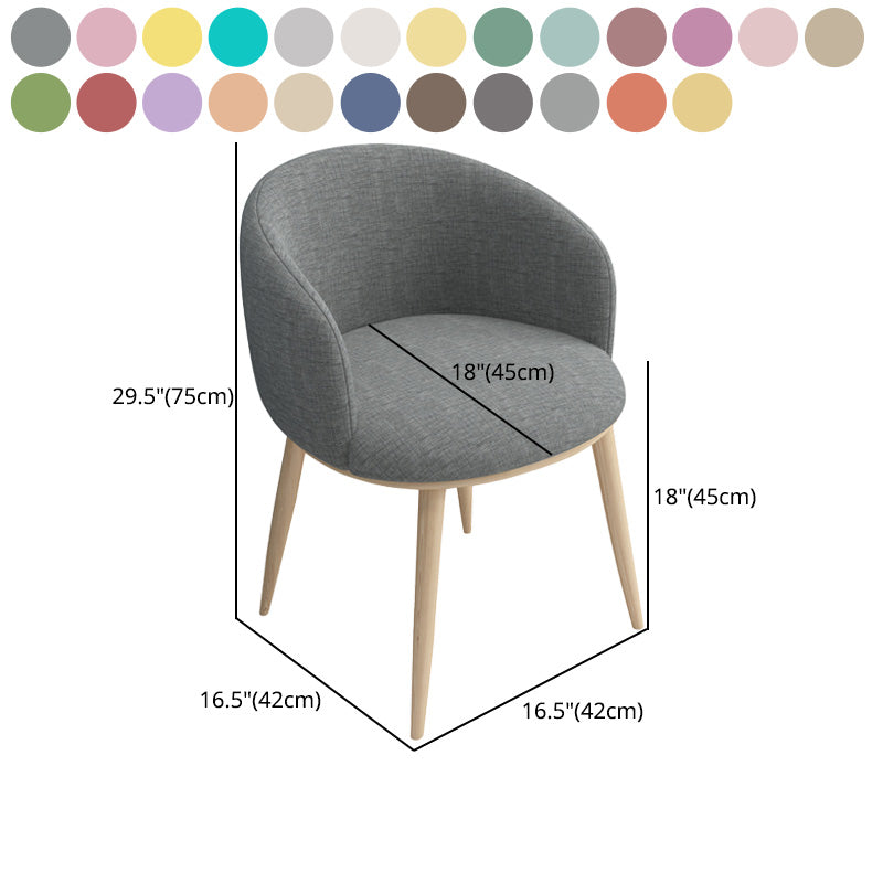 Glam 16.5" Wide Arm Chair Parsons Dining Chair for Dining Room