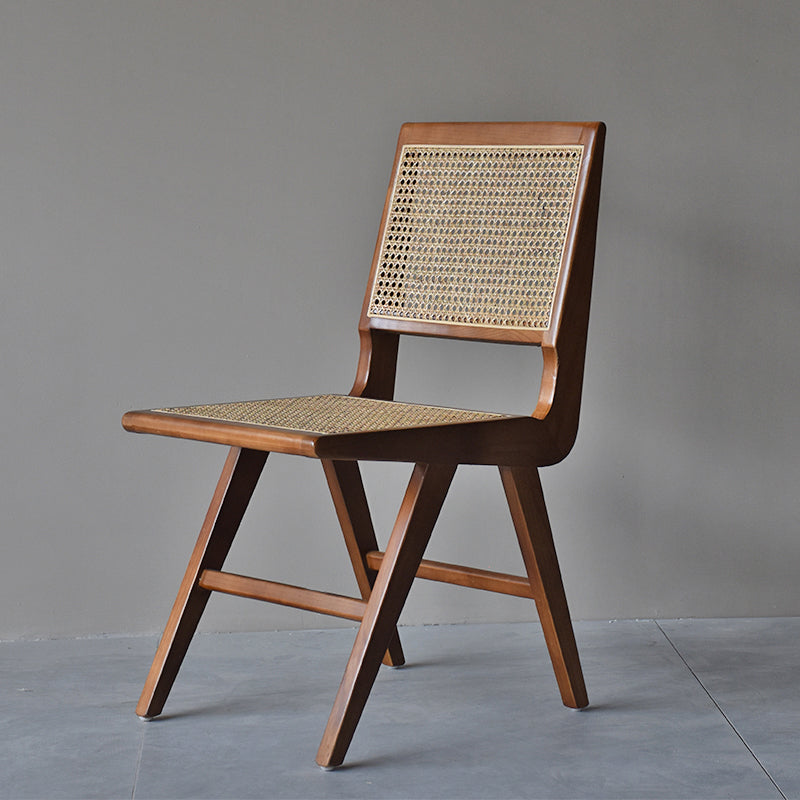 Modern Style Side Chair Open Back Solid Wood Dining Chair for Home