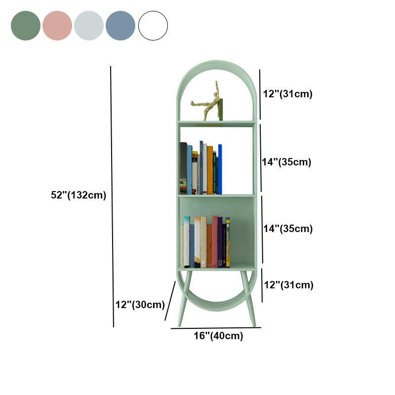 52"H Scandinavian 3-shelf Bookshelf Etagere Shelf Bookcase for Study Room