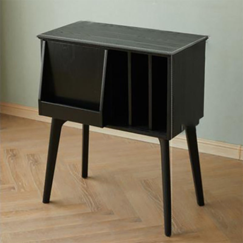 Glam Style Wood Standard Bookcase 25"L Vertical Closed Back Bookshelf