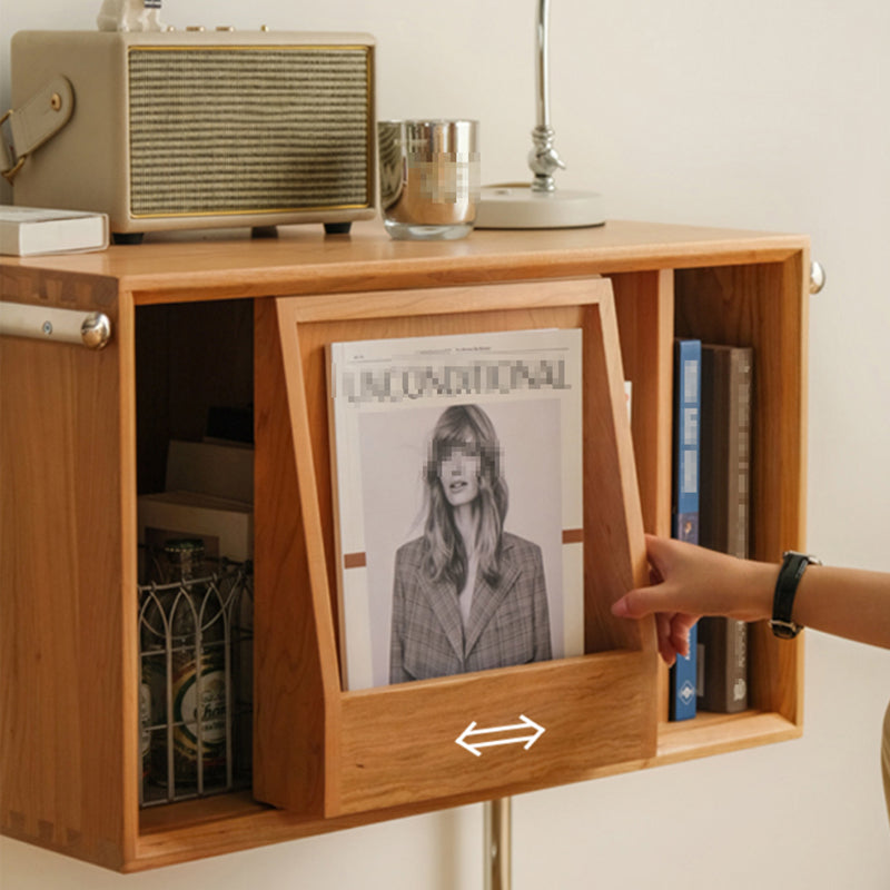 Glam Style Wood Standard Bookcase 25"L Vertical Closed Back Bookshelf