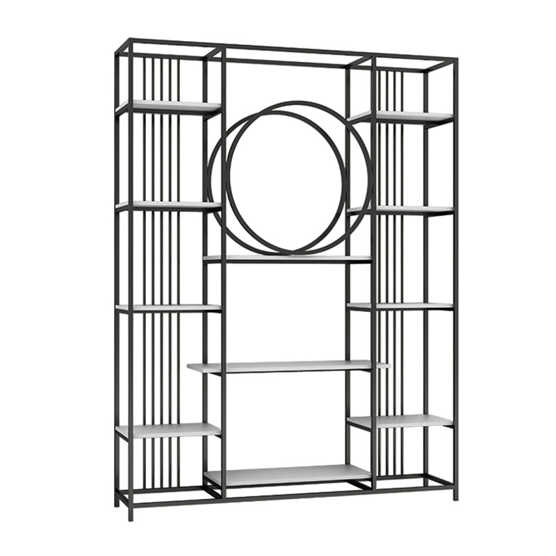Glam Style Metal Bookshelf Etagere Open Shelf Bookcase for Home