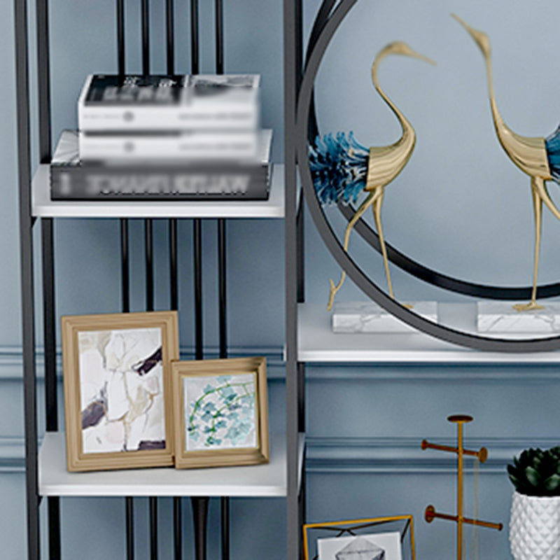 Glam Style Metal Bookshelf Etagere Open Shelf Bookcase for Home