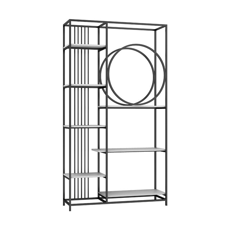 Glam Style Metal Bookshelf Etagere Open Shelf Bookcase for Home