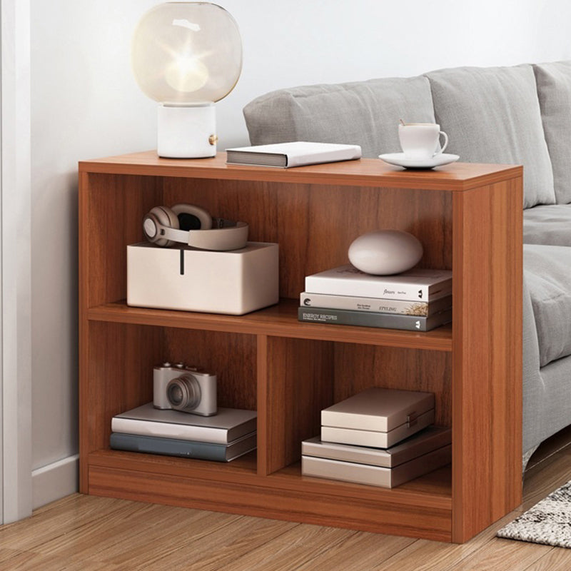 White and Brown Standard Bookshelf Scandinavian Manufactured Wood Bookshelf