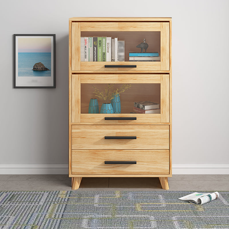 Manufactured Wood Standard Bookcase Scandinavian Bookcase with Door
