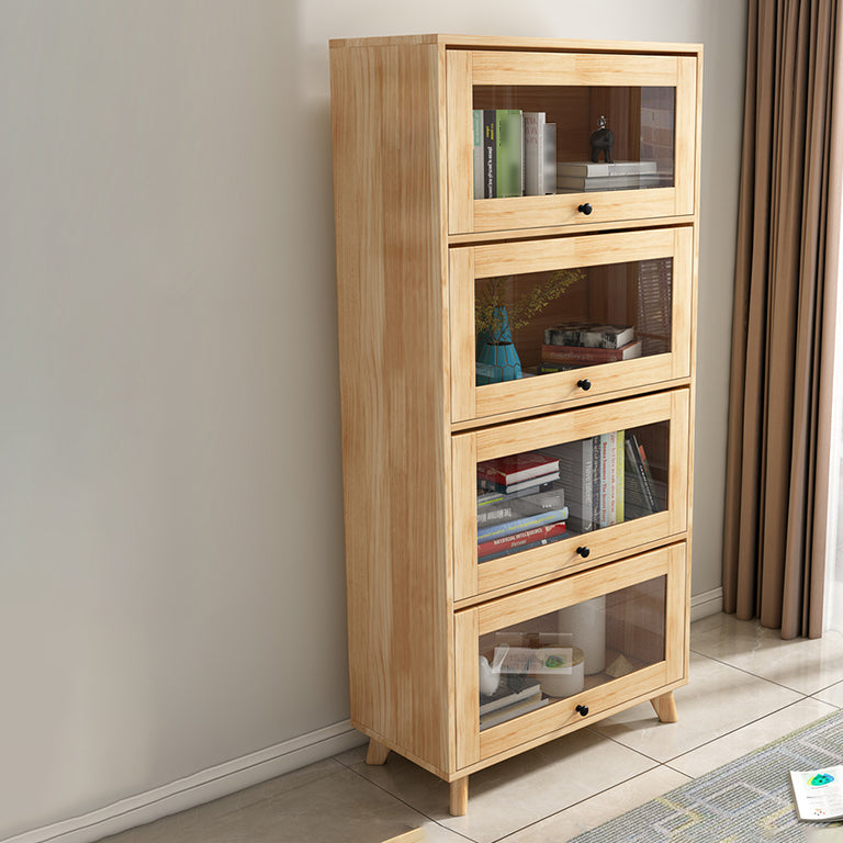 Manufactured Wood Standard Bookcase Scandinavian Bookcase with Door