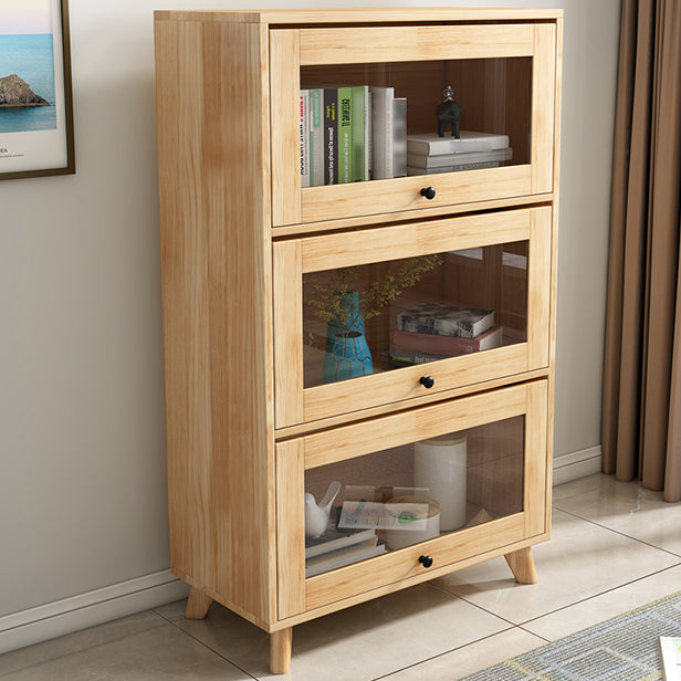 Manufactured Wood Standard Bookcase Scandinavian Bookcase with Door