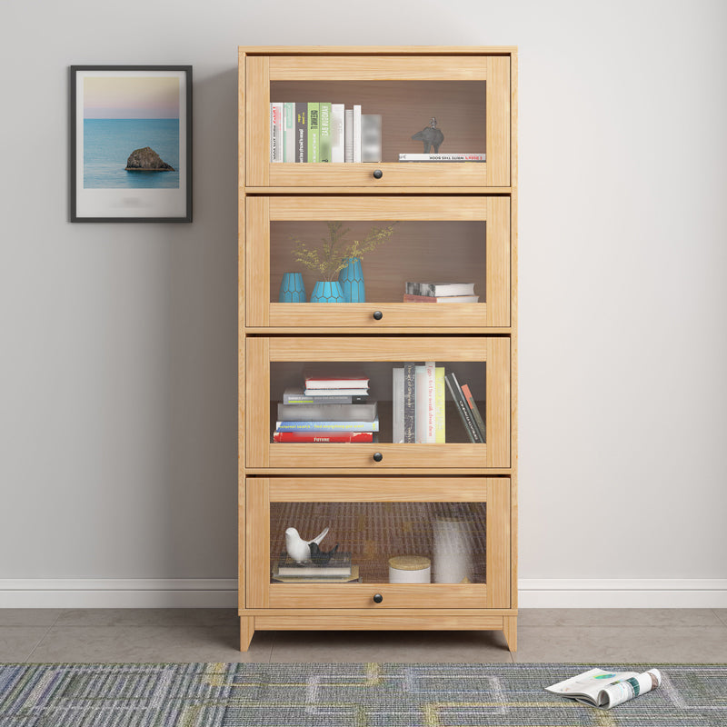 Manufactured Wood Standard Bookcase Scandinavian Bookcase with Door