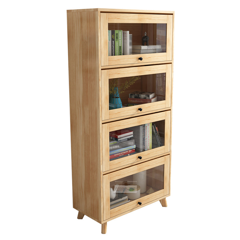 Manufactured Wood Standard Bookcase Scandinavian Bookcase with Door