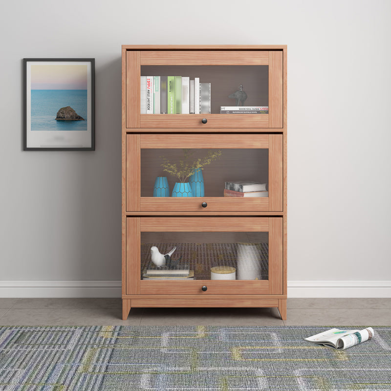 Manufactured Wood Standard Bookcase Scandinavian Bookcase with Door