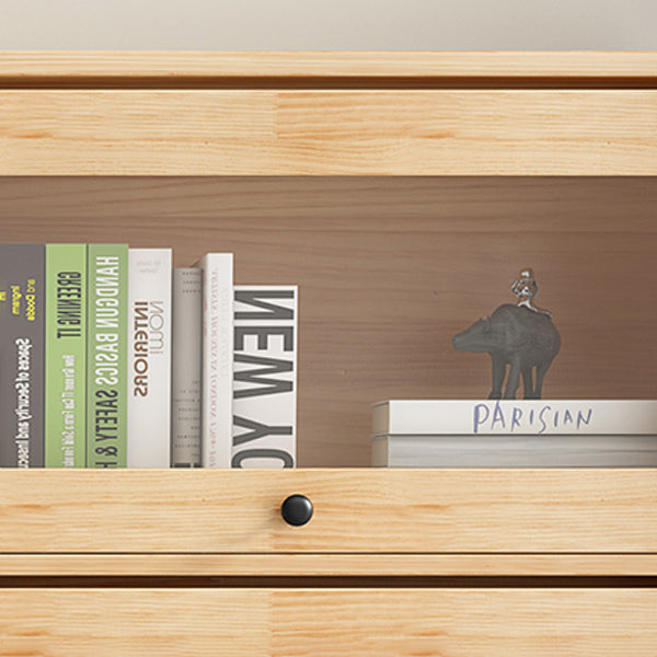 Manufactured Wood Standard Bookcase Scandinavian Bookcase with Door