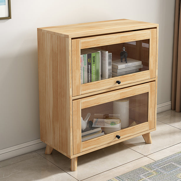 Manufactured Wood Standard Bookcase Scandinavian Bookcase with Door