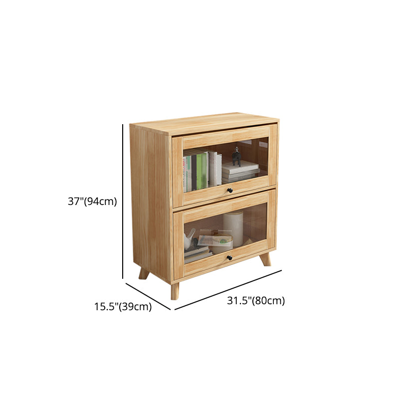 Manufactured Wood Standard Bookcase Scandinavian Bookcase with Door