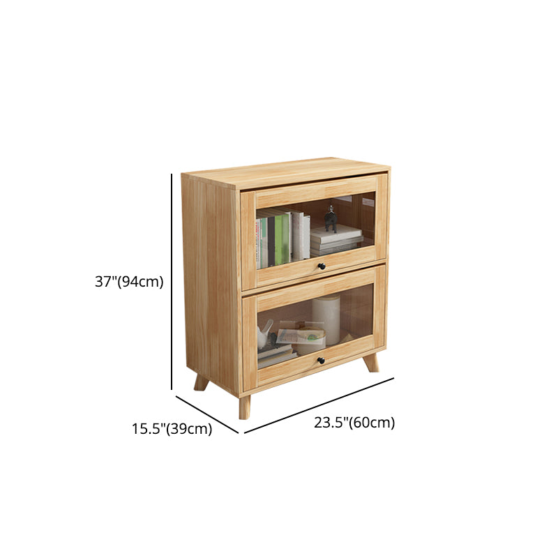 Manufactured Wood Standard Bookcase Scandinavian Bookcase with Door