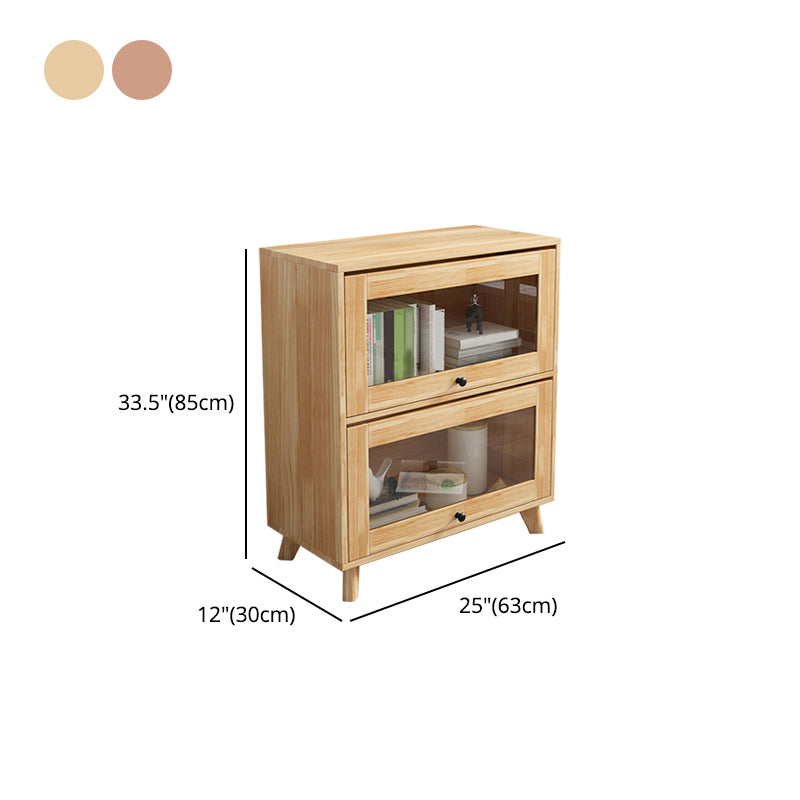 Manufactured Wood Standard Bookcase Scandinavian Bookcase with Door