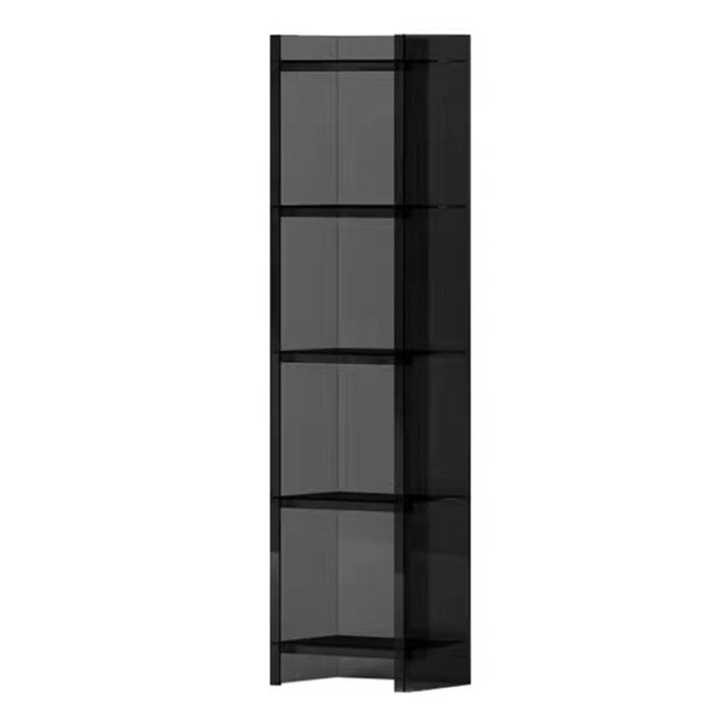 Scandinavian Style Shelf Bookcase Acrylic Closed Back Bookshelf for Home Office