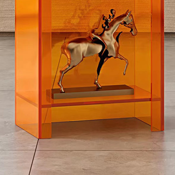 Scandinavian Style Shelf Bookcase Acrylic Closed Back Bookshelf for Home Office