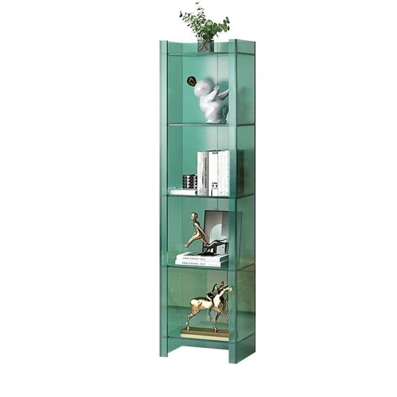 Scandinavian Style Shelf Bookcase Acrylic Closed Back Bookshelf for Home Office