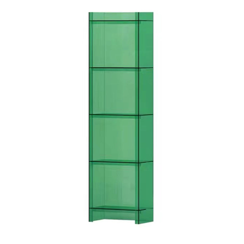 Scandinavian Style Shelf Bookcase Acrylic Closed Back Bookshelf for Home Office