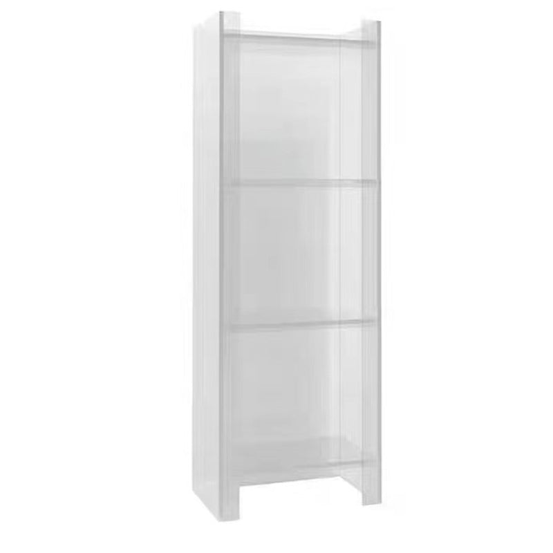 Scandinavian Style Shelf Bookcase Acrylic Closed Back Bookshelf for Home Office