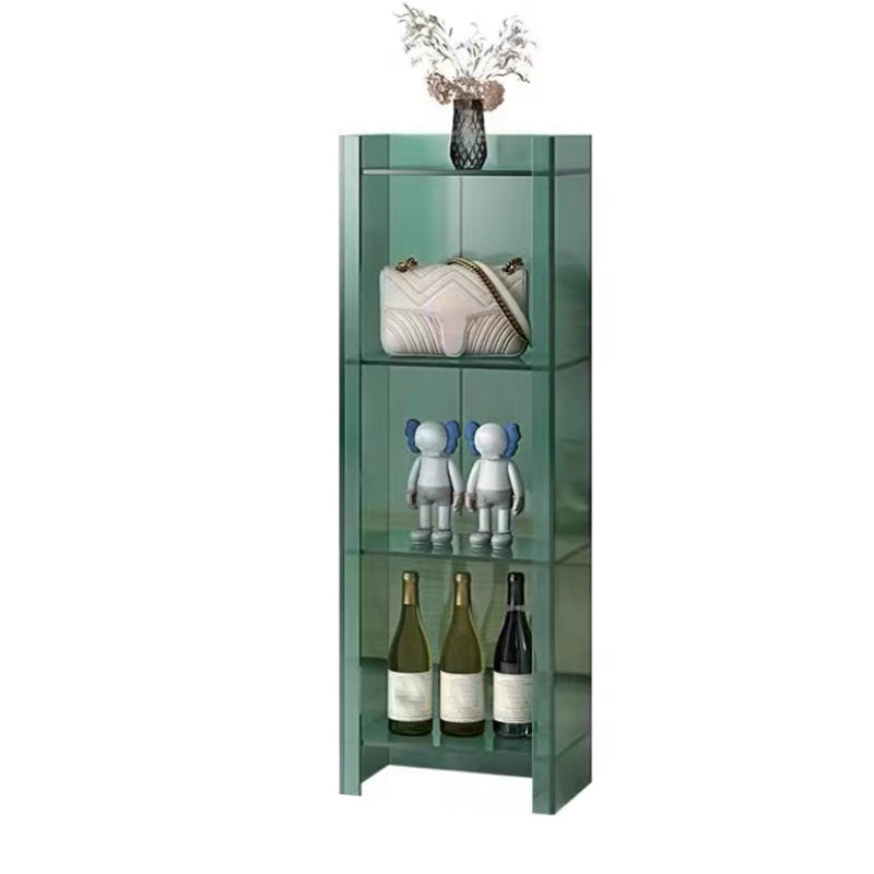 Scandinavian Style Shelf Bookcase Acrylic Closed Back Bookshelf for Home Office