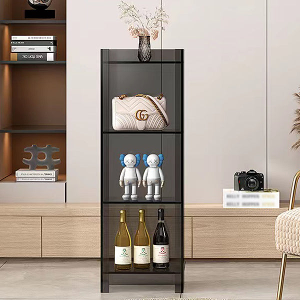 Scandinavian Style Shelf Bookcase Acrylic Closed Back Bookshelf for Home Office