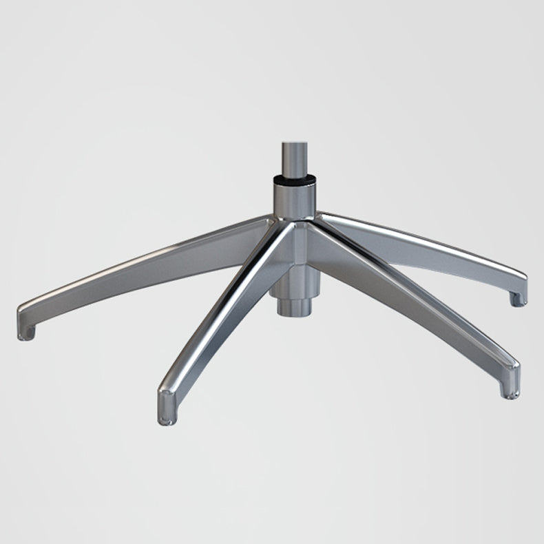 Chrome Metal Frame Modern Desk Chair with High Back Armless Executive Office Chair