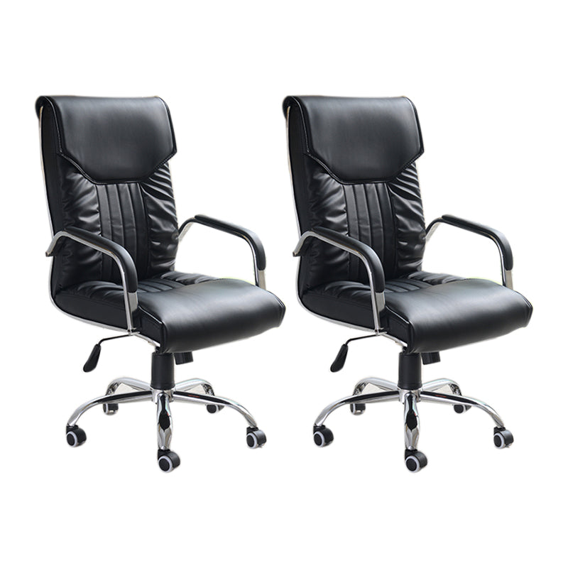 Modern Executive Computer Chair with Wheels Swivel Office Chair with Padded Arms