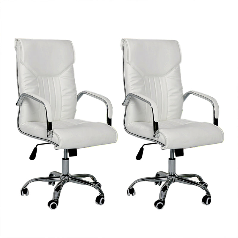 Modern Executive Computer Chair with Wheels Swivel Office Chair with Padded Arms