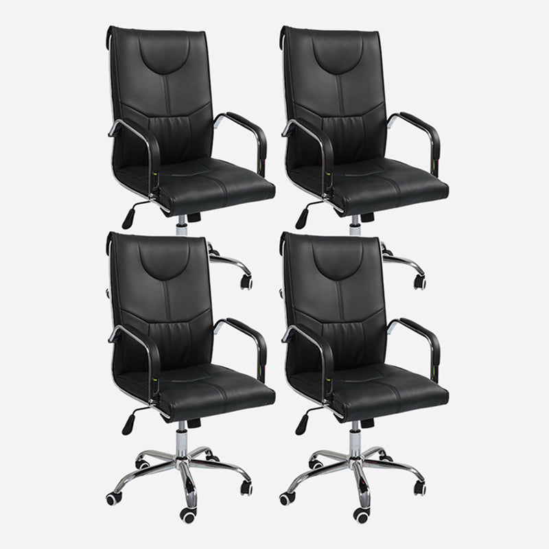 Modern Executive Computer Chair with Wheels Swivel Office Chair with Padded Arms
