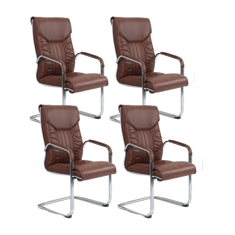 Modern Executive Computer Chair with Wheels Swivel Office Chair with Padded Arms