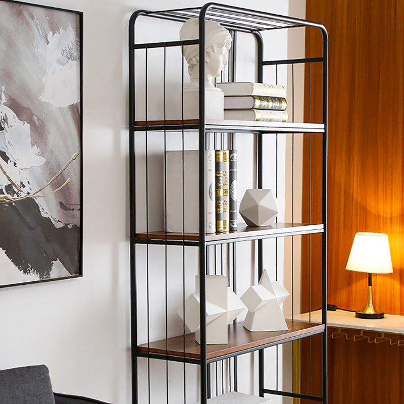 Scandinavian Iron Etagere Bookshelf Open Vertical Bookshelf for Bedroom
