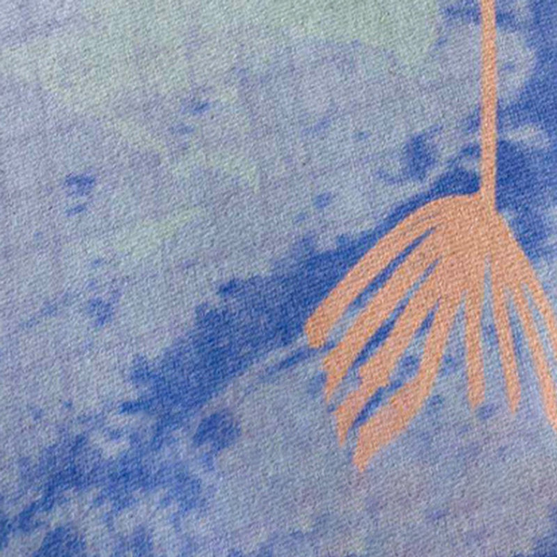 Light Blue Modern Carpet Polyester Graphic Carpet Washable Carpet for Drawing Room