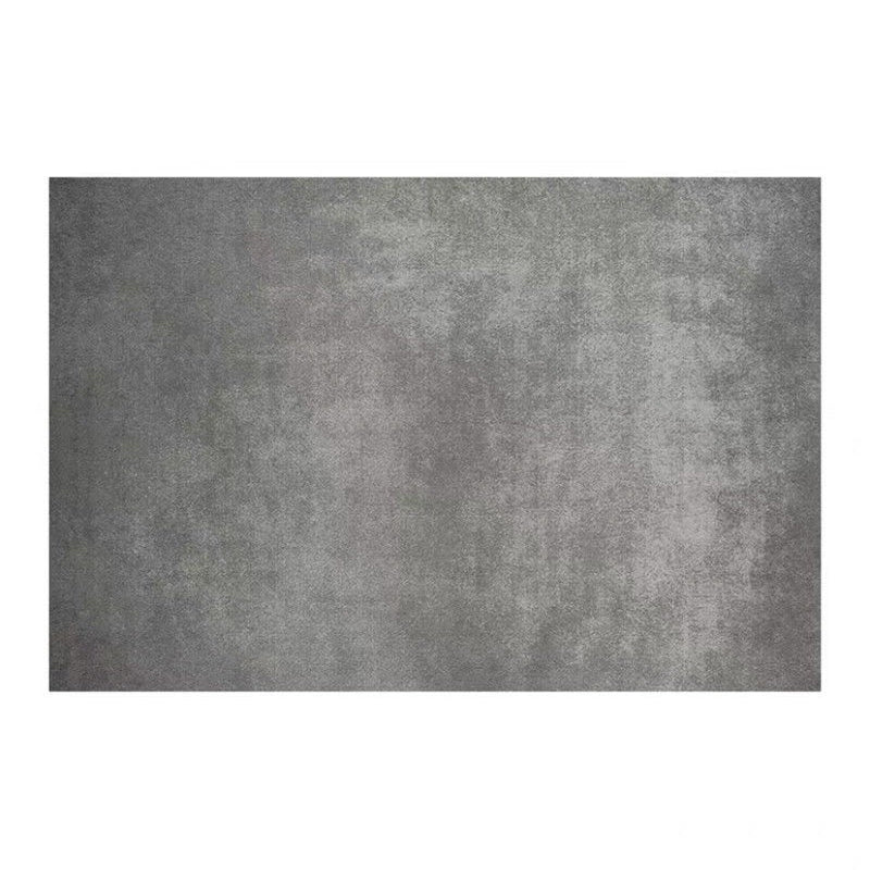 Dark Red Modern Rug Polyester Pure Color Rug Stain Resistant Rug for Living Room