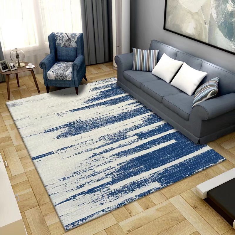 Beige Casual Carpet Polyester Graphic Carpet Washable Carpet for Living Room