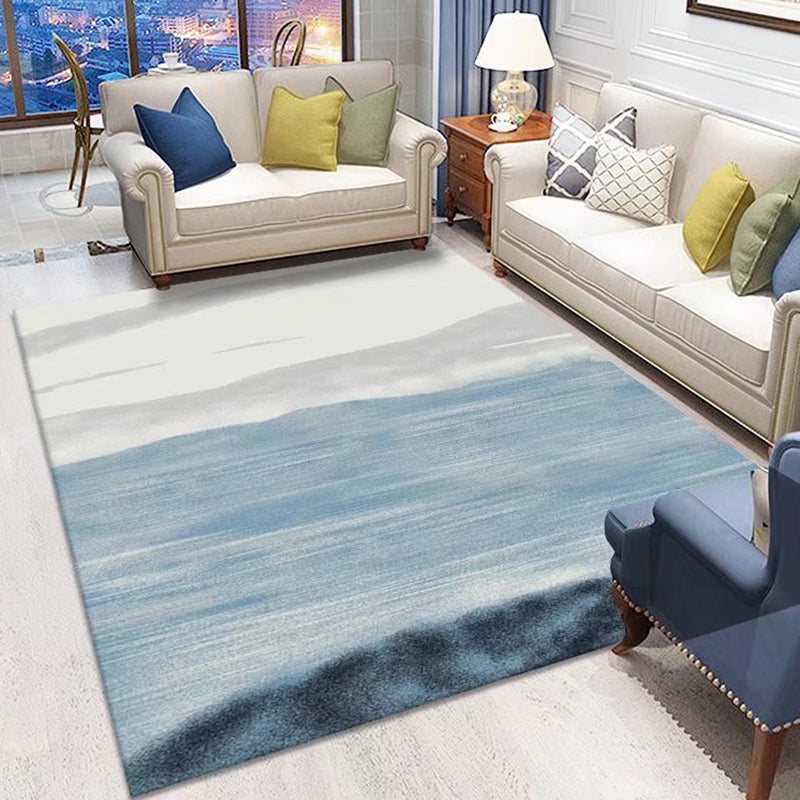Beige Casual Carpet Polyester Graphic Carpet Washable Carpet for Living Room