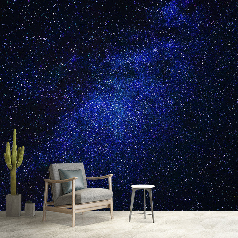 Modern Starry Sky Wallpaper Stain Resistant Sitting Room Wallpaper