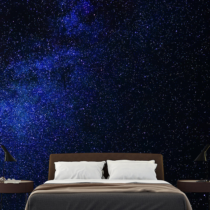 Modern Starry Sky Wallpaper Stain Resistant Sitting Room Wallpaper