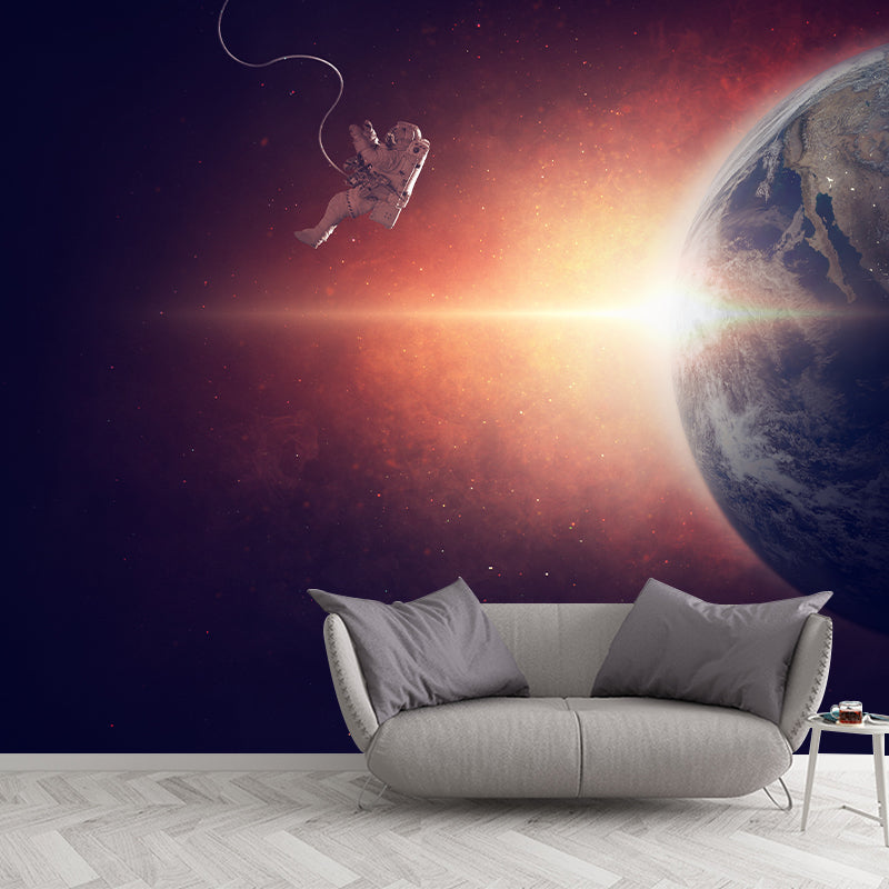 Earth Photography Decorative Wallpaper Modern Sitting Room Wallpaper