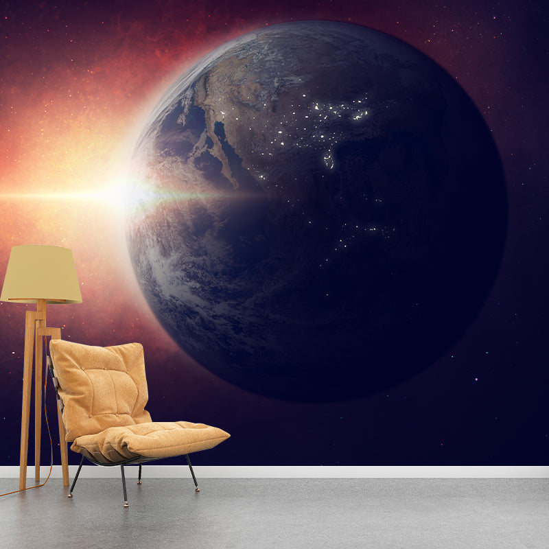 Earth Photography Decorative Wallpaper Modern Sitting Room Wallpaper