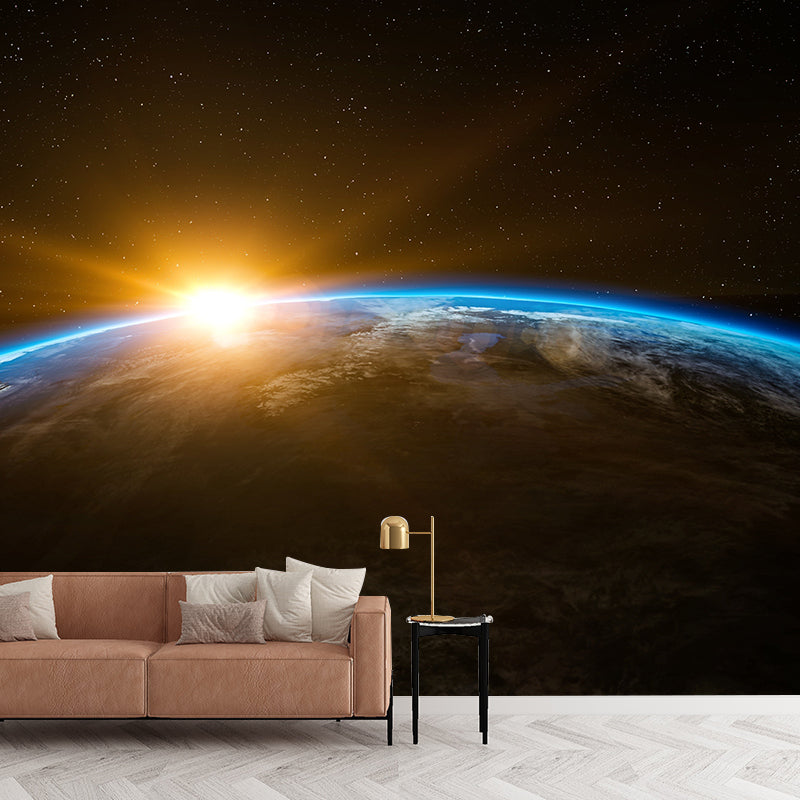 Earth Photography Decorative Wallpaper Modern Sitting Room Wallpaper