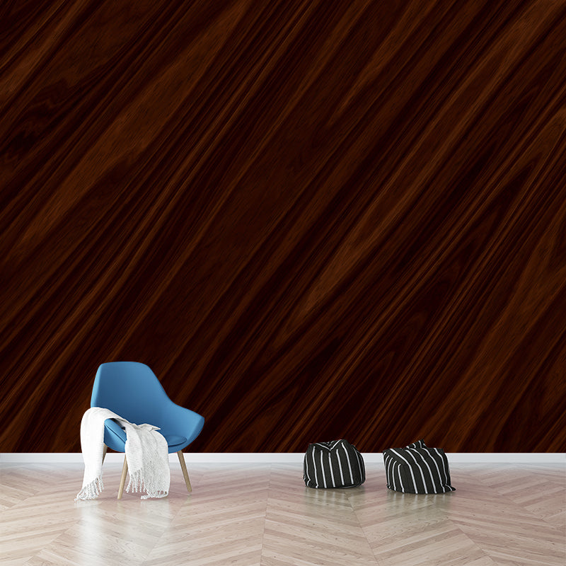 Wooden Modern Stain Resistant Wallpaper Living Room Wall Mural