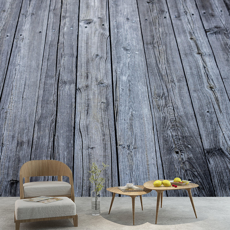 Wooden Modern Stain Resistant Wallpaper Living Room Wall Mural